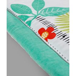 Babyhug Jungle Theme Play Gym with Hanging Toys - Sea Green | Soft Activity Play Mat| Detachable Rattling Toys| Portable & Easy to Carry| Gifting Idea | Motor Skill Development| BIS Certified