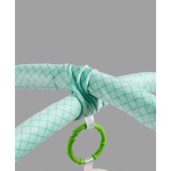 Babyhug Jungle Theme Play Gym with Hanging Toys - Sea Green | Soft Activity Play Mat| Detachable Rattling Toys| Portable & Easy to Carry| Gifting Idea | Motor Skill Development| BIS Certified
