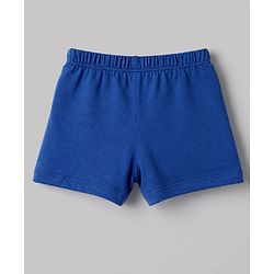 Babyhug 100% Cotton Single Jersey Knit Striped & Boat Printed Trunks Pack of 3 -Navy & White