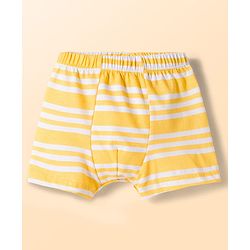 Babyhug 100% Cotton Knit Beach Theme & Striped Trunks Pack Of 3 - Multicolour