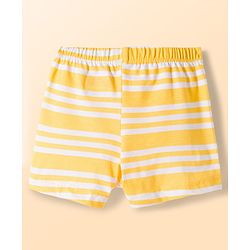 Babyhug 100% Cotton Knit Beach Theme & Striped Trunks Pack Of 3 - Multicolour