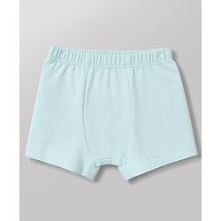 Babyhug 100% Cotton Single Jersey Knit Striped & Car Printed Trunks Pack of 3 -Aqua & White
