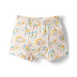 Babyhug 100% Cotton Knit Trunks with Animal & Star Print Pack of 3 - Multicolor