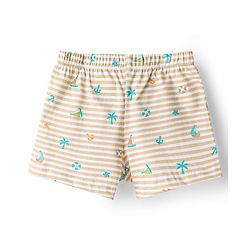 Babyhug 100% Cotton Single Jersey Knit Trunks With Nautical Theme Print Pack of 3 - Multicolor