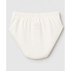 Babyhug 100% Cotton Single Jersey Knit Striped Briefs With Dino Printed Pack of 3 - Olive & Cream & Yellow