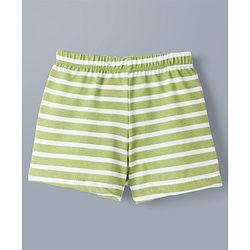 Babyhug 100% Cotton Knit Trunks With Taxi & Star Print Pack of 3 - Multicolor