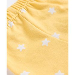 Babyhug 100% Cotton Knit Trunks With Taxi & Star Print Pack of 3 - Multicolor
