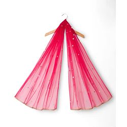 Babyhug Georgette Woven Sleeveless Choli Lehenga Set With Floral Embroidery & Dupatta - Pink