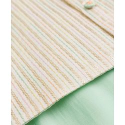 Babyhug Cotton Blend Woven Full Sleeves Solid Kurta Pyjama Set With Embroidered Jacket -light Green