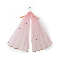 Babyhug Georgette Woven Half Sleeves Sequined Embroidered Choli Lenhenga Set with Dupatta & Lace Detailing - Pink