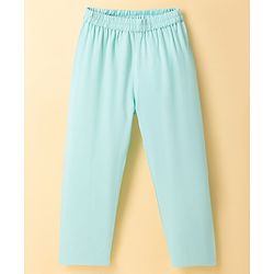 Babyhug Cotton Blend Woven Full Sleeves Kurta Pyjama Set with Embroidered Nehru Jacket - Aqua Blue