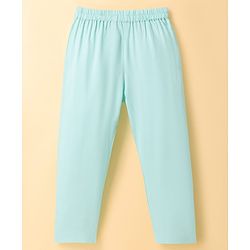Babyhug Cotton Blend Woven Full Sleeves Kurta Pyjama Set with Embroidered Nehru Jacket - Aqua Blue