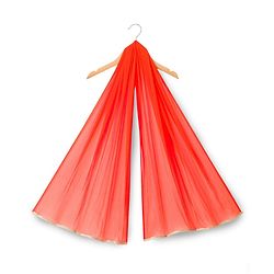 Babyhug Georgett Woven  Sleeveless Floral Embroidered Lehenga Choli & Dupatta Set- Orange