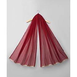 Babyhug Chanderi Woven Half Sleeves Floral Foil Printed Choli Lehenga Set With Dupatta - White & Red