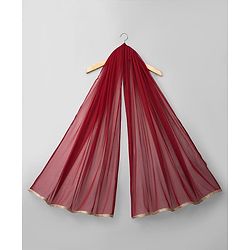 Babyhug Chanderi Woven Half Sleeves Floral Foil Printed Choli Lehenga Set With Dupatta - White & Red