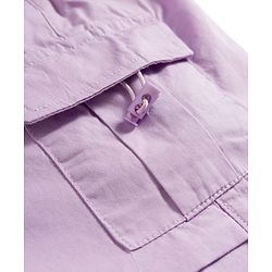 Babyhug Cotton Woven Half Sleeves Text Printed Top & Pant Set - White & Lilac