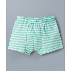 Babyhug 100% Cotton Knit Striped & Cherry Printed Trunks Pack of 3 - Multicolor