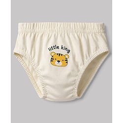 Babyhug 100% Cotton Single Jersey Knit Striped Briefs With Animal Print Pack of 3 - Multicolor