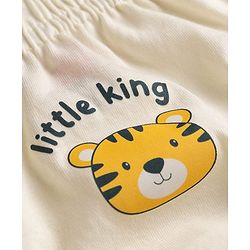 Babyhug 100% Cotton Single Jersey Knit Striped Briefs With Animal Print Pack of 3 - Multicolor