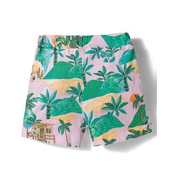 Babyhug Single Jersey Knit Half Sleeves Co-ords Shirt & Shorts Set with Jungle Theme Print - Multicolor