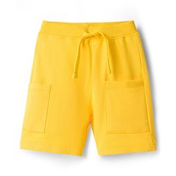 Babyhug Single Jersey Knit Half Sleeves T-Shirt & Shorts Set with Surfing Print - Blue & Yellow