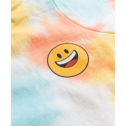 Babyhug 100% Cotton Knit Half Sleeves Smile Printed Co-Ords T-Shirt & Shorts Set - Multicolour
