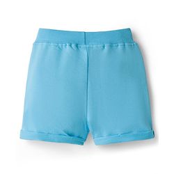 Babyhug Single Jersey Knit Sleeveless T-Shirt & Shorts Set with Beach Theme Print - Blue
