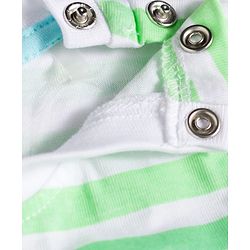 Babyhug 100% Cotton Knit Sleeveless Striped & Beach Theme Printed Tank T-Shirt & Shorts Set - Multicolour