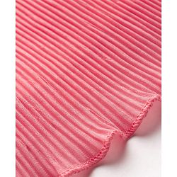 Babyhug Woven Sleeveless Solid Color Frock with Belt - Pink