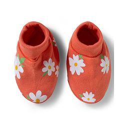 Babyhug 100% Cotton Knit Mittens & Booties with Floral Print - Multicolor