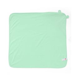 Babyhug Interlock Knit Hooded Towel with Animal Embroidery L 76 x B 76 cm - Sea green