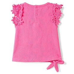 Babyhug Cotton Knit Top with Knot Detailing Pink 6-9 Months