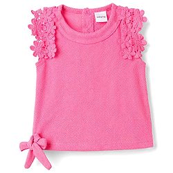 Babyhug Cotton Knit Top with Knot Detailing Pink 6-9 Months