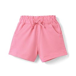 Babyhug Single Jersey Knit Half Sleeves Top & Shorts Set with Floral Print - Pink