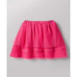 Babyhug Single Jersey Knit Half Sleeves Top & Skirt Set With Heart Print - White & Pink