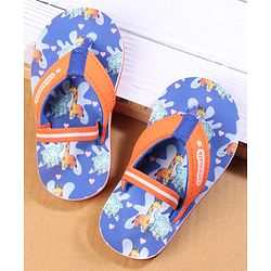 Cute Walk by Babyhug Back Strap Closure Flip Flops with Animal Print - Blue