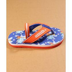 Cute Walk by Babyhug Back Strap Closure Flip Flops with Animal Print - Blue