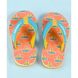 Cute Walk by Babyhug Slip On Flip Flop With Nautical Theme Print - Pink