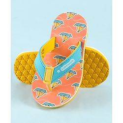 Cute Walk by Babyhug Slip On Flip Flop With Nautical Theme Print - Pink