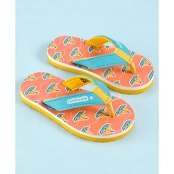 Cute Walk by Babyhug Slip On Flip Flop With Nautical Theme Print - Pink