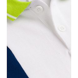 Babyhug Cotton Knit Polo T-Shirt With 3D Badge - Multicolor