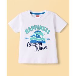 Babyhug Cotton Knit T-Shirts Half Sleeves with Graphics Multi Color 6-9 Months Pack of 3