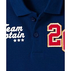 Babyhug Cotton Knit Polo T-Shirt with HD Printed Graphics Multi Color 6-9 Months