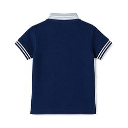 Babyhug Cotton Knit Polo T-Shirt Half Sleeves Popcorn Multi Color 6-9 Months