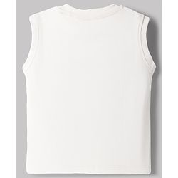 Babyhug Single Jersey Knit Sleeveless T-Shirt & Shorts Set With Sailboat Print - White & Blue
