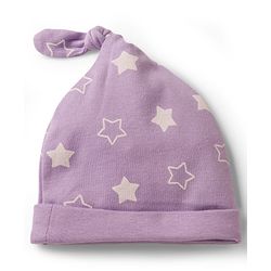 Babyhug 100% Cotton Knit Caps with Star Print Pack of 2 Multicolor - Diameter 9.5 cm