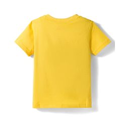 Babyhug Cotton Knit Full Sleeves T-Shirt & Shorts Night Suit With Tiger Print - Yellow