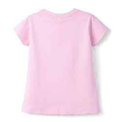 Babyhug Cotton Knit Half  Sleeves T-Shirt & Shorts Night Suit With Unicorn & Star Print - Pink