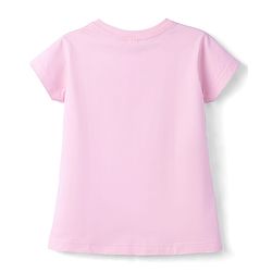 Babyhug Cotton Knit Half  Sleeves T-Shirt & Shorts Night Suit With Unicorn & Star Print - Pink