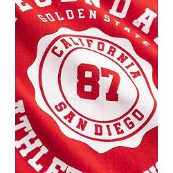 Babyhug Cotton Knit Half  Sleeves T-Shirt & Striped Shorts Night-Suit With Text Print - Red